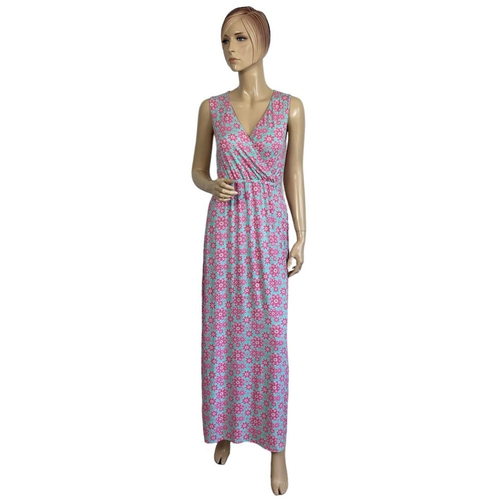 Vineyard Vines Floral Sleeveless Maxi Dress Women’s Size XS